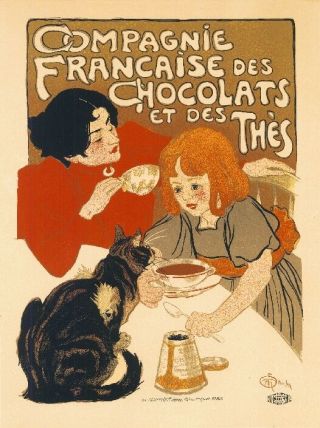 Francaise Des Chocolats Vintage French France Poster Picture Print Advertisement