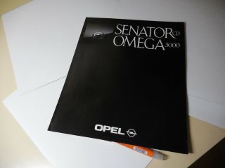 Opel Senator Cd Omega 3000 Japanese Brochure 1989/01 Xa300 Xb300 Isuzu