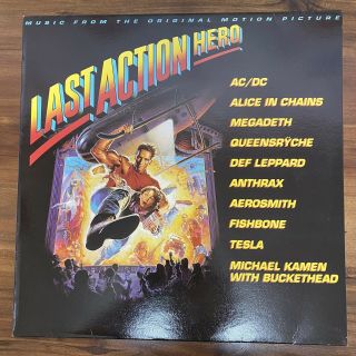Last Action Hero Korea Lp Vinyl With Insert 1993 Ac/dc Megadeth Alice In Chains