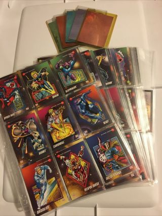 1992 Marvel Universe Series 3 Iii Complete Card Base Set Plus 5 Holograms Skybox