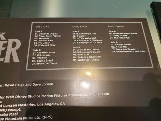 LUDWIG GORANSSON: BLACK PANTHER: OST MARVEL STUDIOS 3LP vinyl MOND - 189 US 2019 2