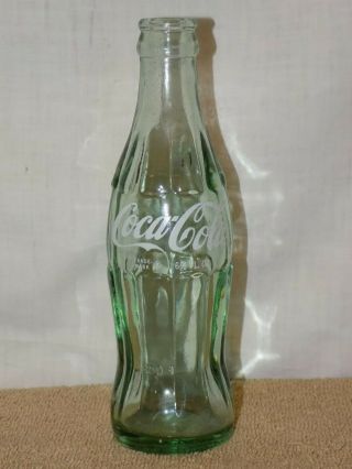 6 1/2 Fl Oz Glass Coca - Cola Bottle San Diego Cal
