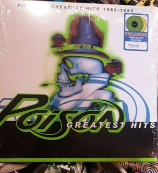 Poison Greatest Hits 1986 - 1996 2 - Lp Green & Yellow Vinyl Walmart Exclusive