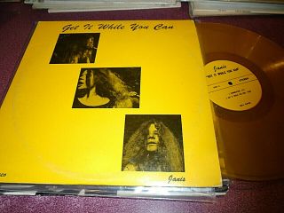 Janis Joplin Get It While You Can 2 Lp Yellow Vinyl Full Tilt Boogie Band Tmoq