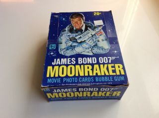 1979 Topps James Bond 007 Moonraker Full Box,  Never Opened Still Taped