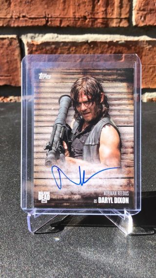2017 Topps The Walking Dead - Norman Reedus As Daryl Dixon - On Card Auto