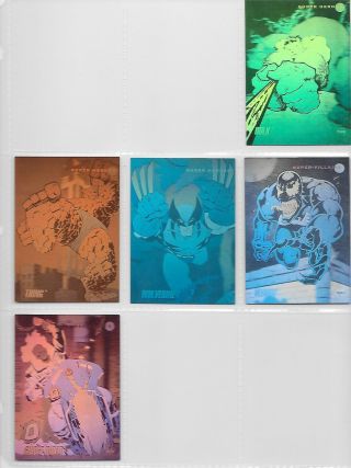1992 Marvel Universe Series 3 Holograms 1 - 5