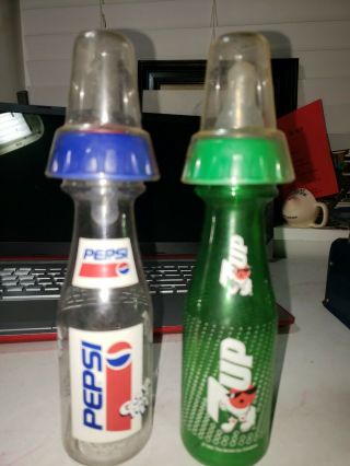 1992 Pepsi & 7 Up Spot Gotta Have It Baby Bottles