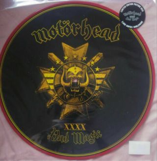 Motorhead - Bad Magic (gold Picture Disc Red Rim Lp Vinyl) -