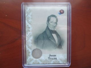 President John Tyler 2020 Historic Autographs Ha Potus First 36 Coin Card /11