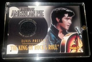 2001 Topps American Pie Elvis Presley Worn Leather Jacket Relic Card The King