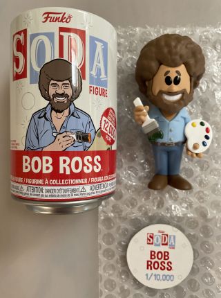 Funko Soda Bob Ross Limited Edition Collectible Figure 1/10,  000.  Joy Of Painting