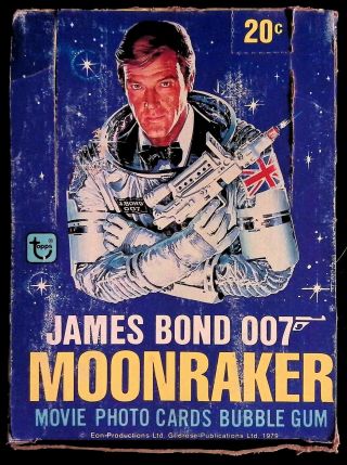 1979 Topps James Bond: Moonraker Box 36 Packs