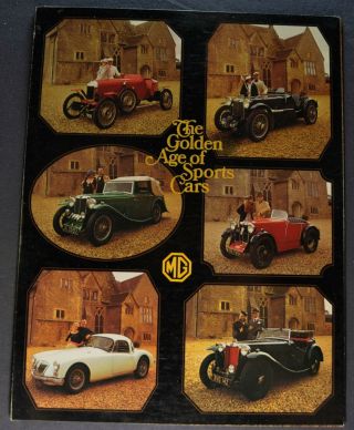 1975 Mg Mgb Midget Mgb/gt Sales Brochure Folder 75