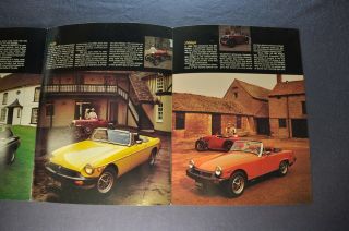 1975 MG MGB Midget MGB/GT Sales Brochure Folder 75 3