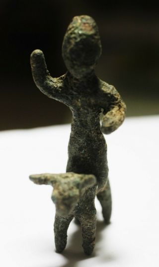 Zurqieh - As19105 - Ancient Hittite Bronze Figure Of Baal.  1600 B.