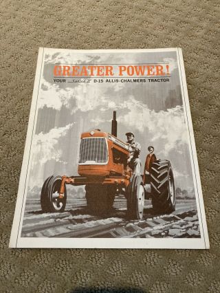 Allis - Chalmers D15 Farm Tractor Sales Brochure