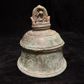 Rare Large ancient Khmer bronze bell 12th c 3