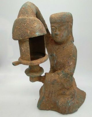 Bronze Full Patina Rare Ancient Chinese Piece,  Museum Quality.  Antiquity Unknown