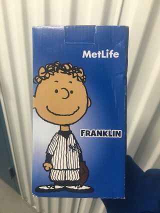 York Yankees Franklin Peanuts Mlb Metlife Bobblehead Doll Sga 2016 Ny