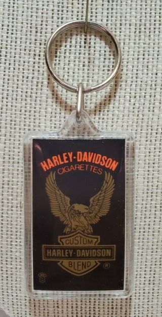 Vintage Harley Davidson Cigarettes Keychain Acrylic