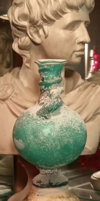 Museum Quality Authentic Ancient Roman Glass Picture/juglet