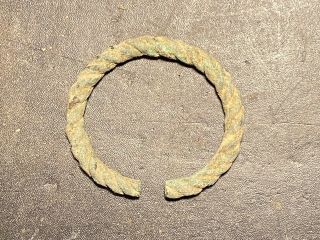 Ancient Celtic Bronze Bracelet 700 - 200 BC.  Viking Jewelry Ireland Europe 3