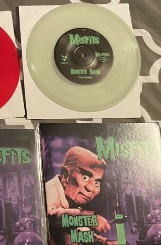 Misfits Monster Mash 7” Glow Vinyl Record Punk Rock Glenn Danzig Samhain