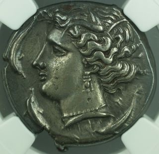 C.  320 - 300 Bc Ar Tetradrachm Ancient Silver Coin Sicily Siculo - Punic Ngc Xf Msk