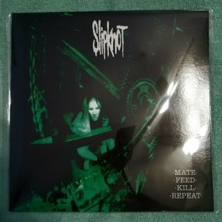 Slipknot /mate.  Feed.  Kill.  Repeat Green Colored Vinyl Record Never Played