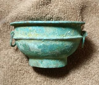 Sanxingdui 1200 - 1100 B.  C.  E.  Ancient Chinese Artifact,  Bronze Small Bowl