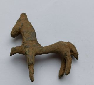 Ancient Roman Bronze Horse Figurine 200 - 300 Ad