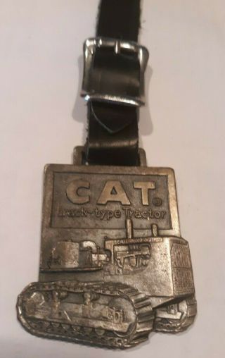 Vintage Caterpillar Track Tractor Watch Fob