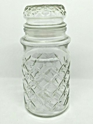 Vintage Planters Mr Peanut Glass Jar With Lid 1984 Decanter