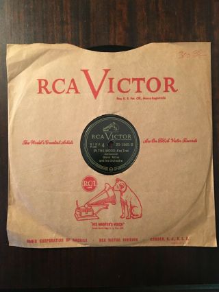 78 Rca Victor 20 - 1565 Glenn Miller And His Orchestra - In The Mood - Swing Jazz