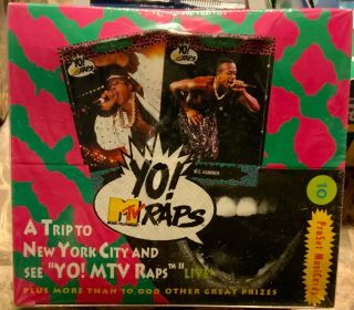1991 Pro Set Musicards Yo Mtv Raps Box Factory 36 Packs