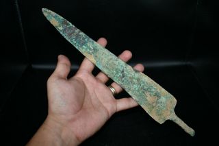100 Authentic Ancient Early Bactrian Bronze Sword With Out Handle Length 33 Cm