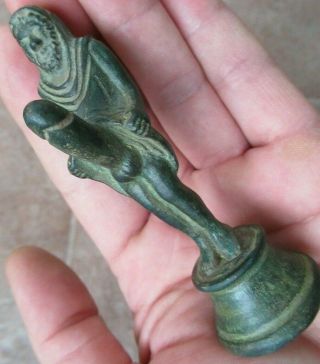 Ancient Roman Bronze Statue Phallus Phallic Fertility Symbol Amulet 150 BC - 90 AD 3