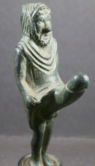Ancient Roman Bronze Statue Phallus Phallic Fertility Symbol Amulet 150 BC - 90 AD 6