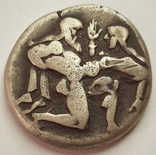 Ancient Thrace,  Islands Off,  Thasos Ar Stater.  Ca 460 Bc.