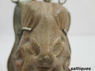 Pre Columbian Pottery pendant Mexico Jewelry from Ancient Times Silver Setting 3