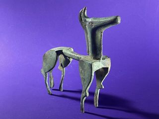 Ancient Greek Bronze Geometric Horse With Displayed Phallus Circa 800bce