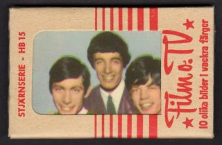The Rolling Stones 1965 Vintage Dutch Hb Set 10 Gum Card Pack