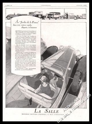 1928 Lasalle Car Cadillac Vintage Print Ad - Z1