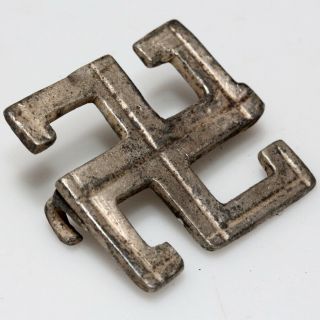Very Rare Ancient Roman Silver Cross Fibula Brooch Circa 200 - 300 Ad