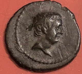 Livineia Regulus 42bc Ancient Roman Silver Denarius Curule 6 Fasces 19mm 3.  12g