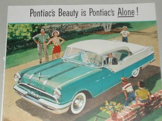 1955 Pontiac Catalina Advertisement,  Pontiac Star Chief Custom Catalina