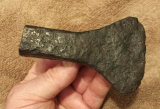 Ancient 2,  500 Yr Old Iron Age Battle Axe Head,  Socket Type