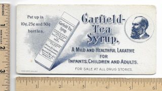 Blotter: Garfield - Tea Syrup Pharmaceutical Medicine President James A Trade Card