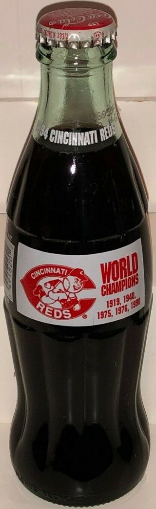 Coca - Cola Cincinnati Reds 5 World Champion & First Season NL Cent 2 Coke Bottles 3